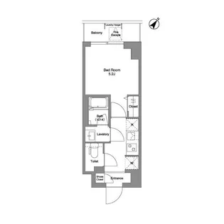 BPRレジデンス行徳【1階】の間取り