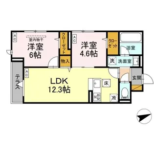 DーSTELLA【1階】の間取り