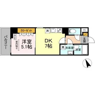 GRAND VILLAGE【6階】の間取り