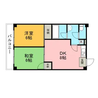 コーポ大野【2階】の間取り