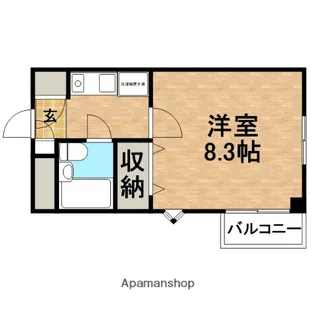 TSKアベニュー宮本【306号室】の間取り