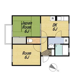 クレールフォンテ【1階】の間取り