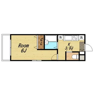 本八幡レジデンス【1階】の間取り