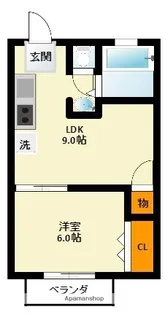マンションテコナ【303号室】の間取り