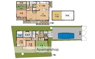 千葉県市川市八幡5丁目【一戸建】の間取り