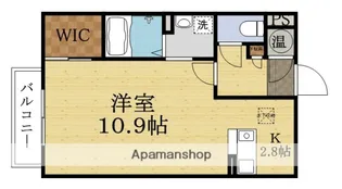 クラヴィエ矢切【103号室】の間取り