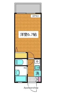 千葉県市川市新田5丁目【アパート】の間取り