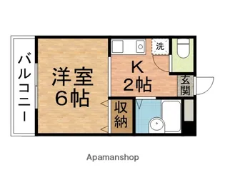 グレースビュウ国府台【602号室】の間取り