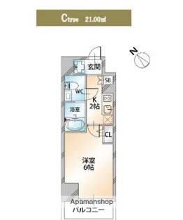 KDXレジデンス西船橋【905号室】の間取り