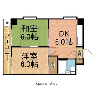 エスペランサ田中【303号室】の間取り