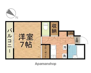 サウスコート16【102号室】の間取り