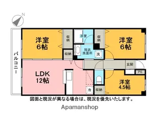 ドゥリーヴピエース【202号室】の間取り