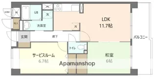 フローラルマキノ【3階】の間取り
