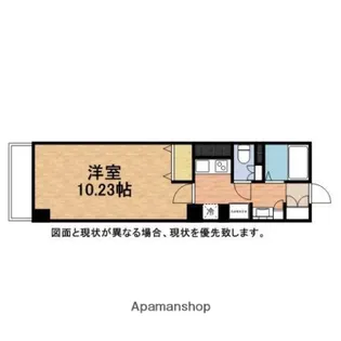 ラフィネ市川【1008号室】の間取り