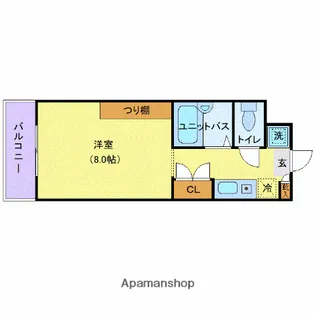 メゾンチェリーフィールドⅡ【206号室】の間取り