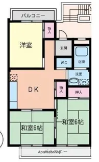 マンションなしや3号棟【3階】の間取り