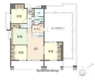 グランリーブル【1階】の間取り