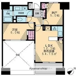 スカイグランデ船橋宮本【7階】の間取り