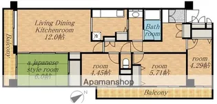 潮ハイツ【408号室】の間取り