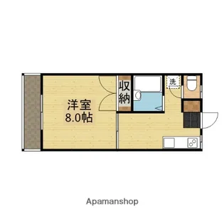 イーストコート【203号室】の間取り