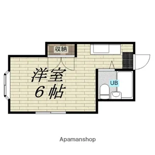 シバタコーポ【101号室】の間取り