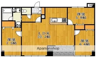 プロスペリテ【4階】の間取り