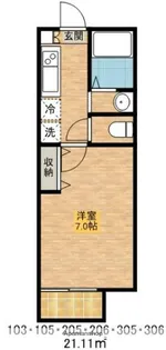千葉県船橋市西船1丁目【アパート】の間取り