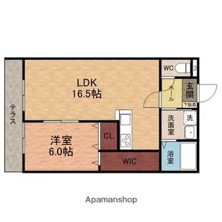 グランドメゾン八幡【1階】の間取り