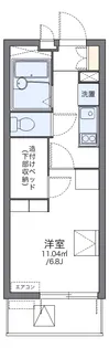 レオパレス市川原木【3階】の間取り