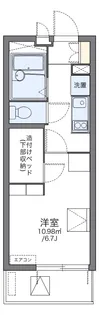 レオパレス市川原木【2階】の間取り