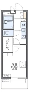レオパレス市川原木【4階】の間取り