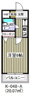 ガーデンヒルズ中山【5階】の間取り