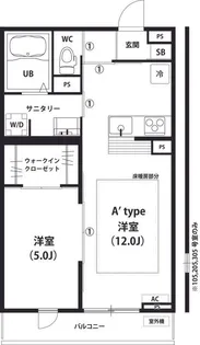 リブリ・ソレイユ【1階】の間取り