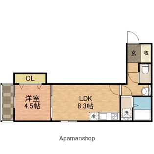 千葉県船橋市南本町【アパート】の間取り