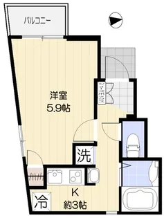スワンレジデンス前原西【2階】の間取り