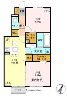 千葉県市川市須和田1丁目【アパート】の間取り