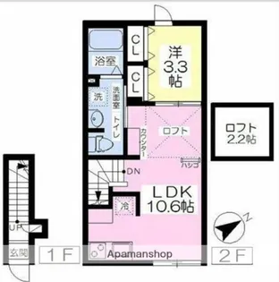 AROUND YOU行徳【2階】の間取り