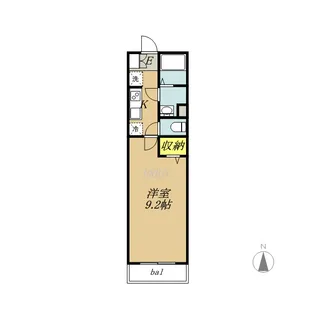 リブリ・ラム ワイヤー【2階】の間取り