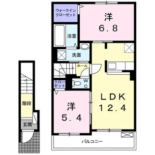 リヴェラN【2階】の間取り