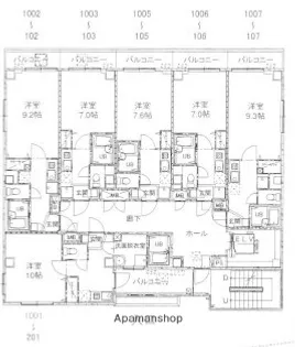 ミリアビタNO.3【2階】の間取り