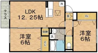 セントアンドリュース A棟【1階】の間取り