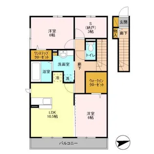 フェリーチェ【3階】の間取り