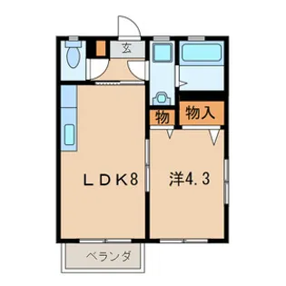 ドミールK【2階】の間取り