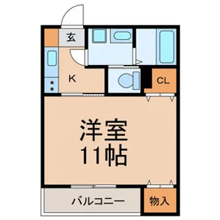 プラムハイツ【1階】の間取り