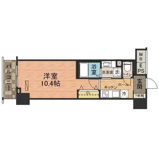 グロリアコート市川【10階】の間取り