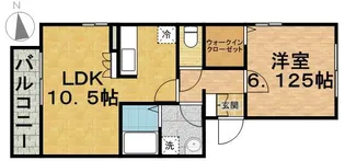 ヴィル クレール【1階】の間取り