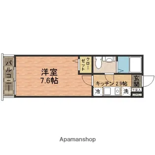 千葉県市川市湊【アパート】の間取り