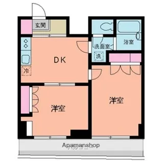 ベイステート安間【9階】の間取り