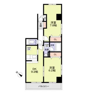 クラーシェ妙典【3階】の間取り
