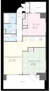 エターナル大野【2階】の間取り